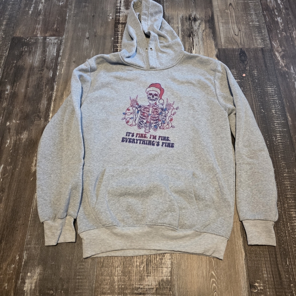 Amazon Light Gray Graphic Hoodie